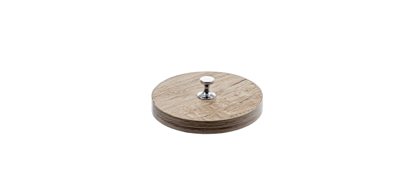 Wood look Round Lids