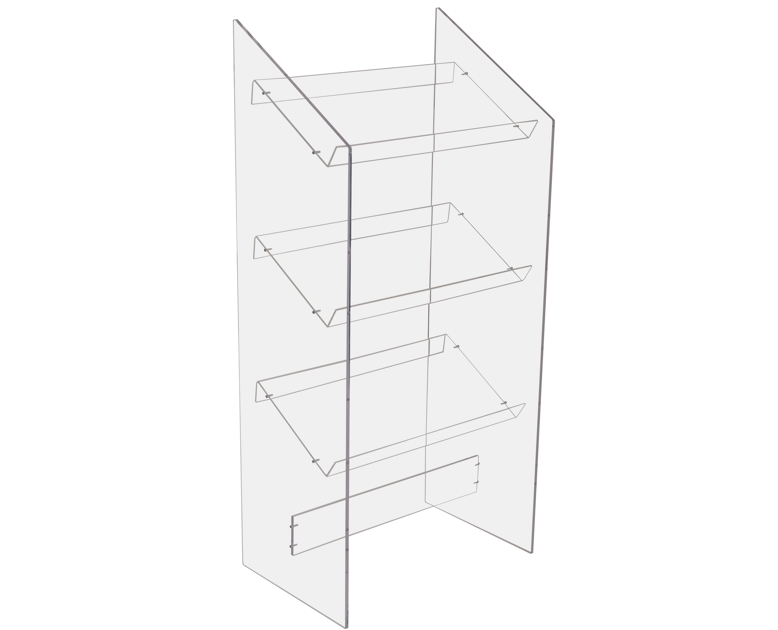 Newspaper Leaflet Dispenser Stand