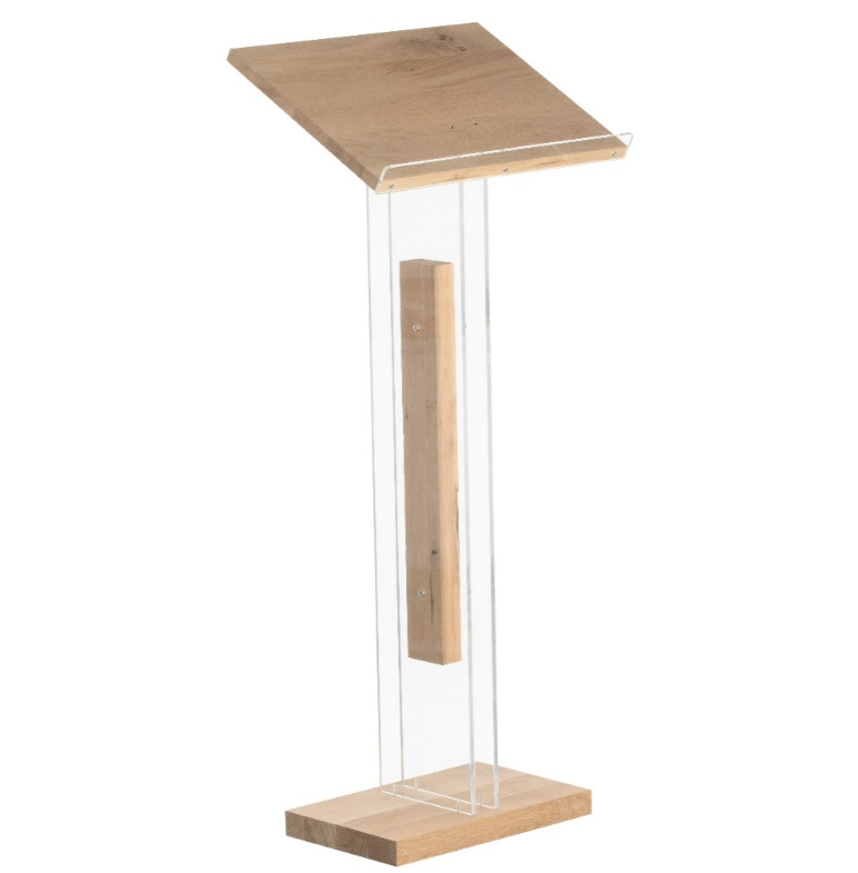 Free Standing Lectern - Wood Mix - Version Z