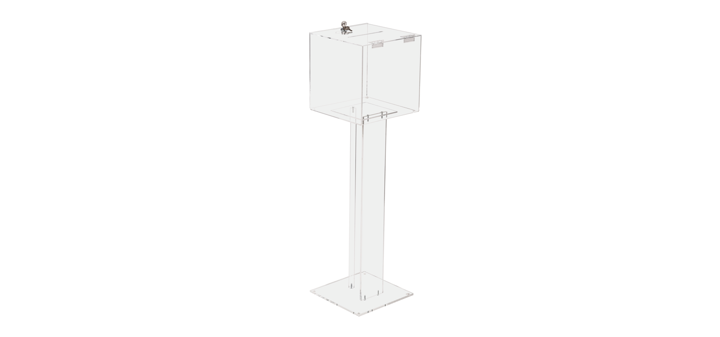 Free Standing Raised Donation / Suggestion Box